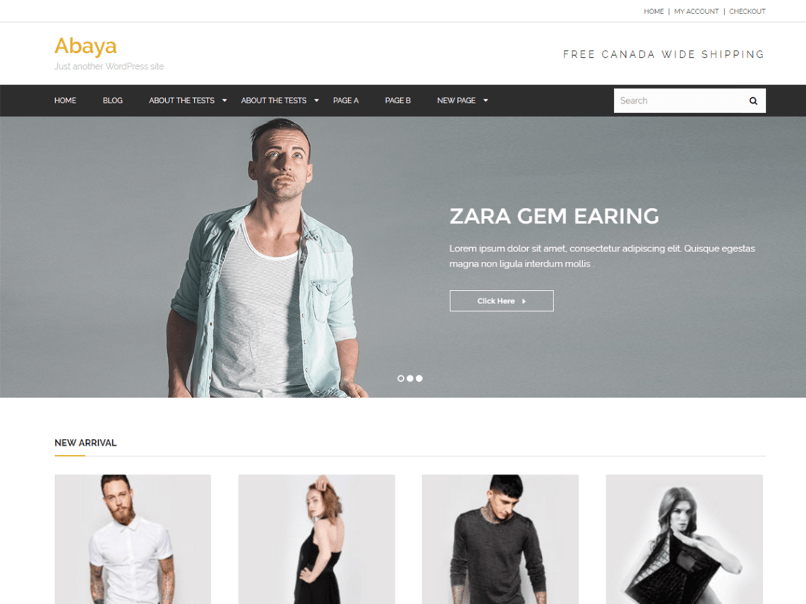 WordPress Theme Abaya