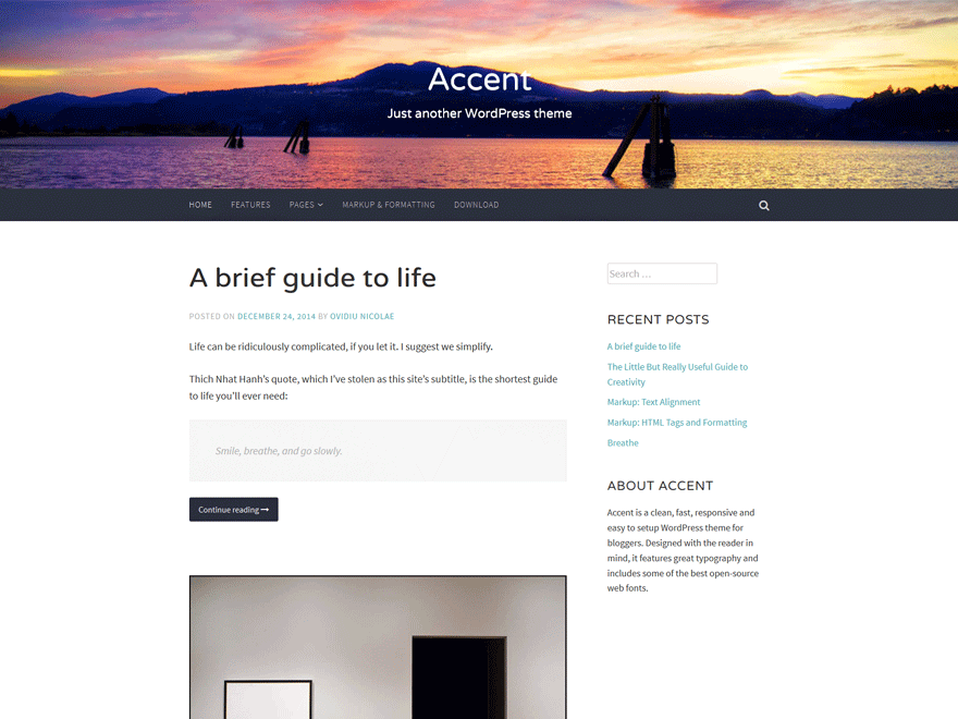 WordPress Theme Accent