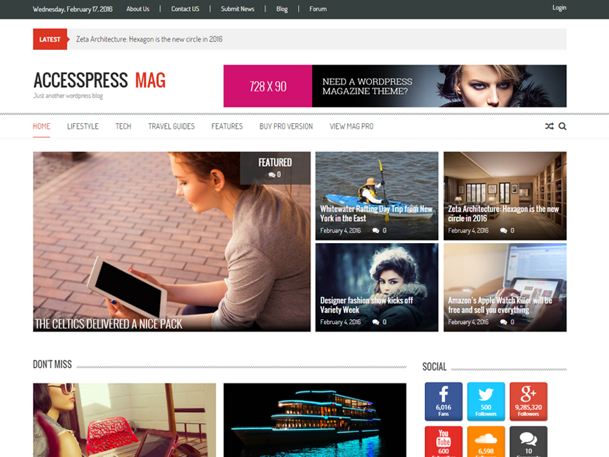 WordPress Theme Accesspress Mag