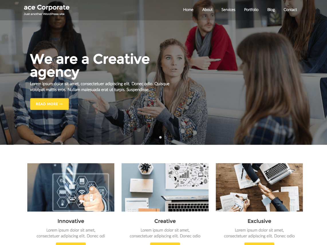 WordPress Theme Ace Corporate