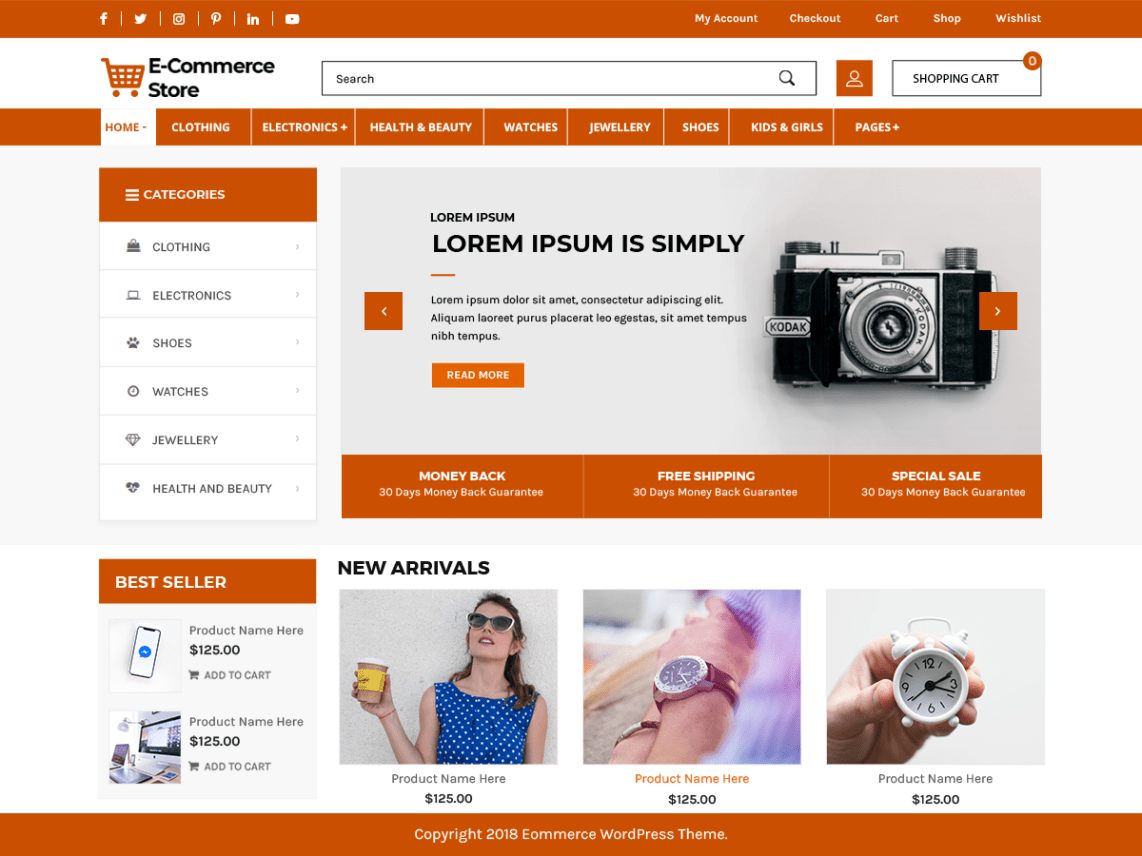WordPress Theme Advance Ecommerce Store