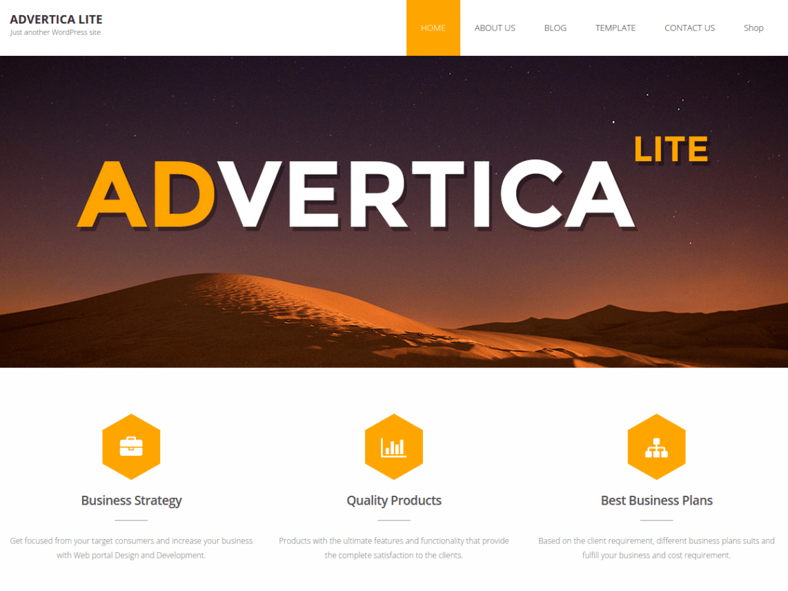 WordPress Theme Advertica Lite