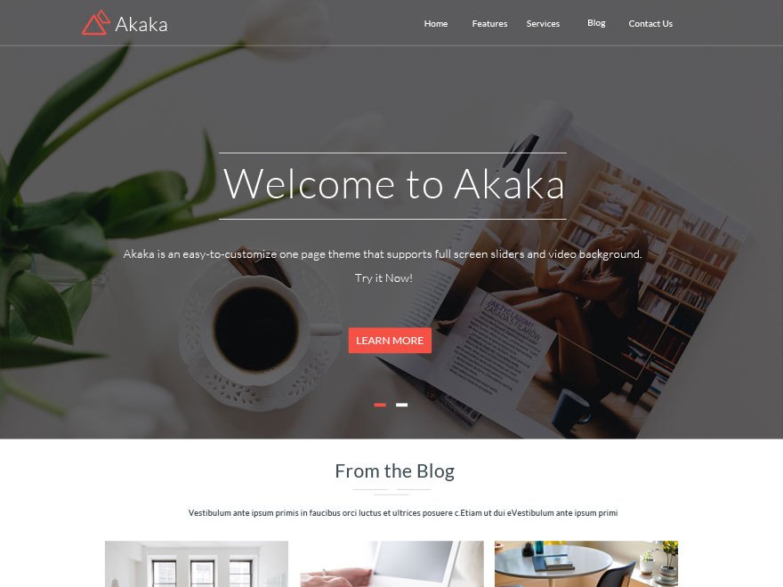 WordPress Theme Akaka