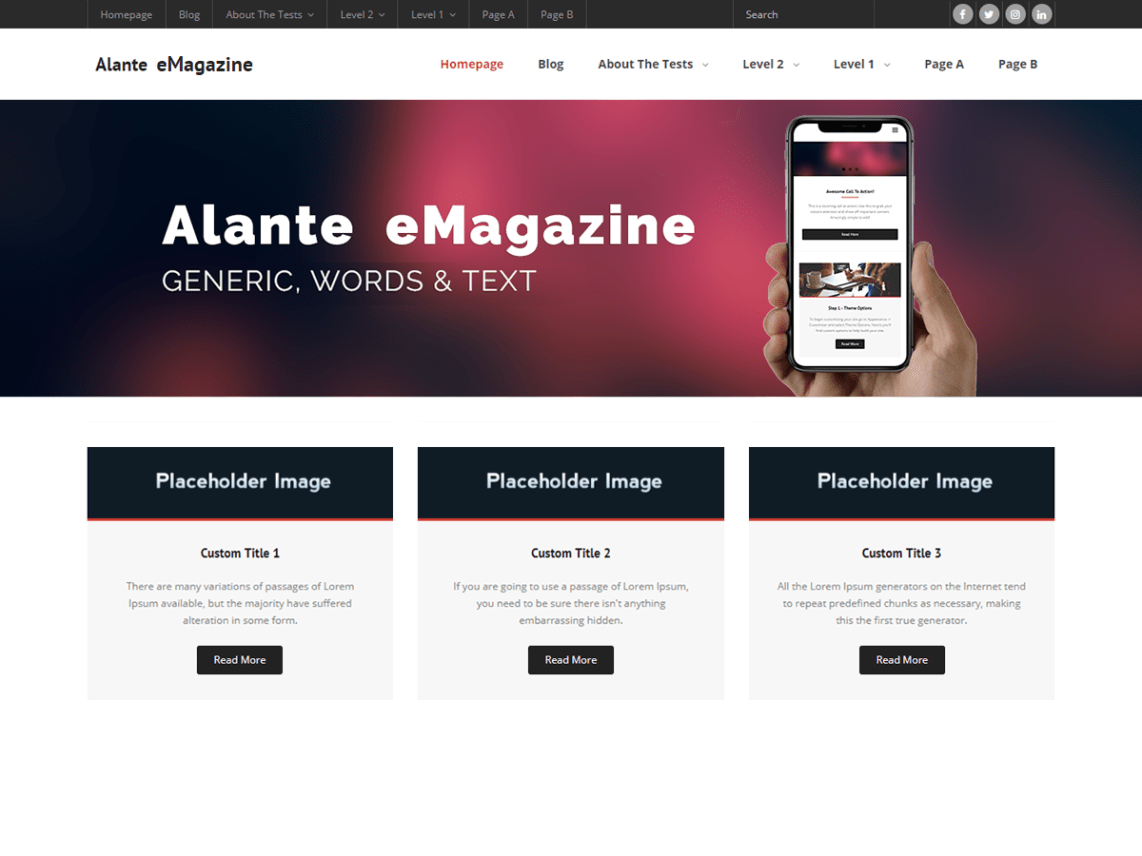 WordPress Theme Alante eMagazine