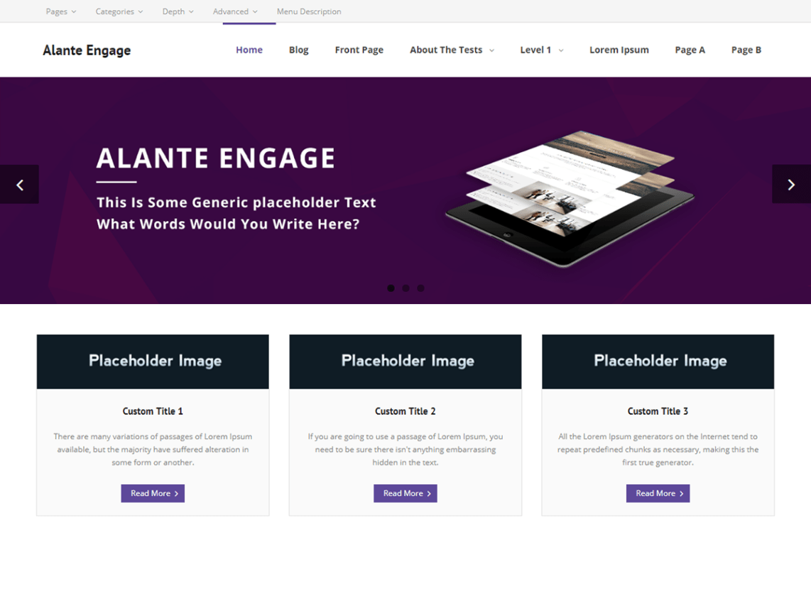 WordPress Theme Alante Engage