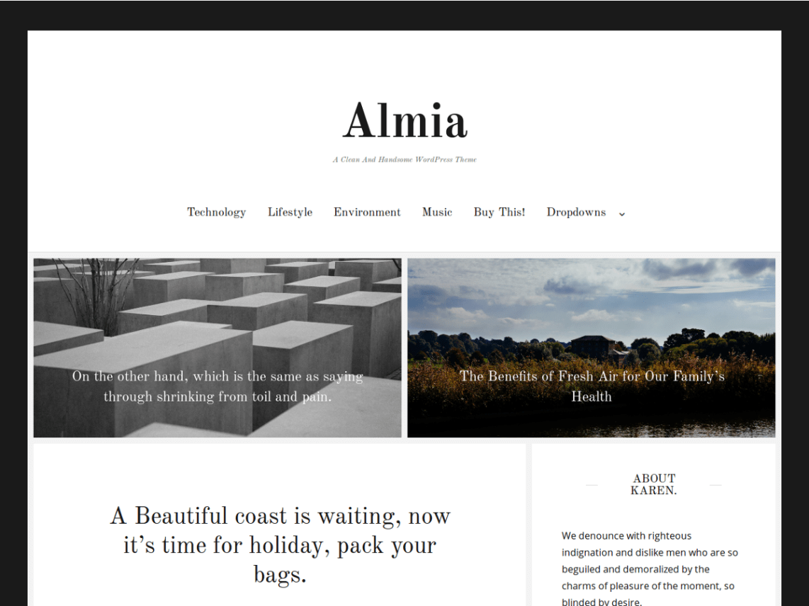 WordPress Theme Almia