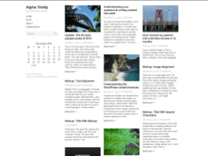 WordPress Theme Alpha Trinity