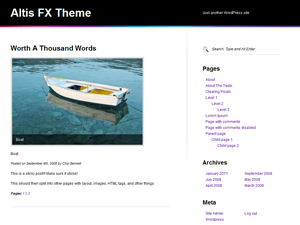 WordPress Theme Altis fx