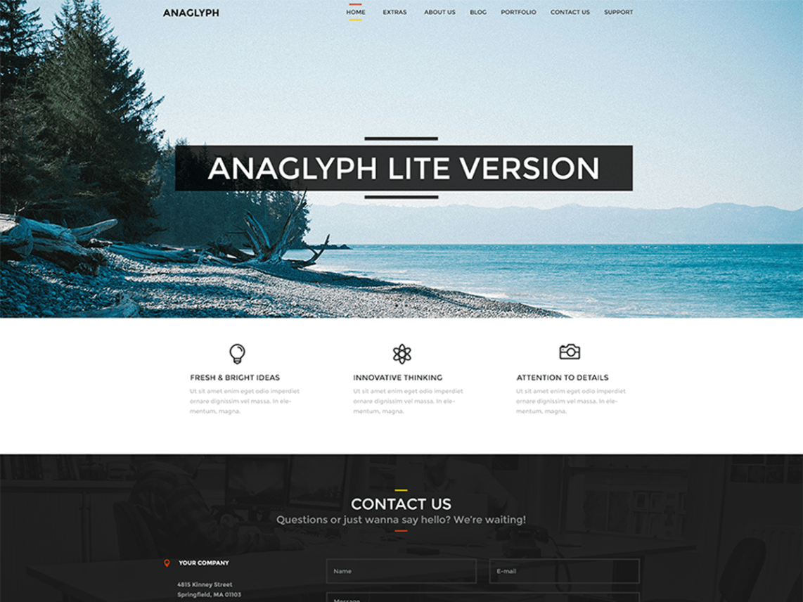 WordPress Theme Anaglyph Lite