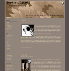 WordPress Theme Anonymous Elegance