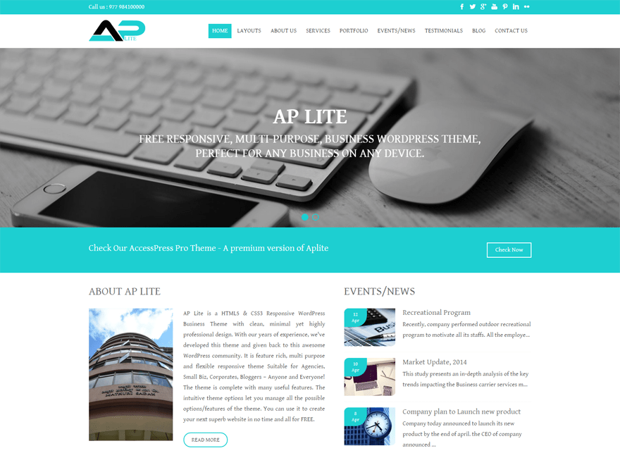 WordPress Theme Aplite