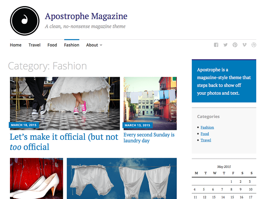 WordPress Theme Apostrophe
