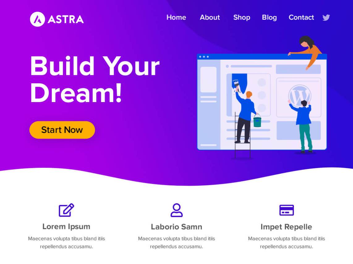 WordPress theme astra