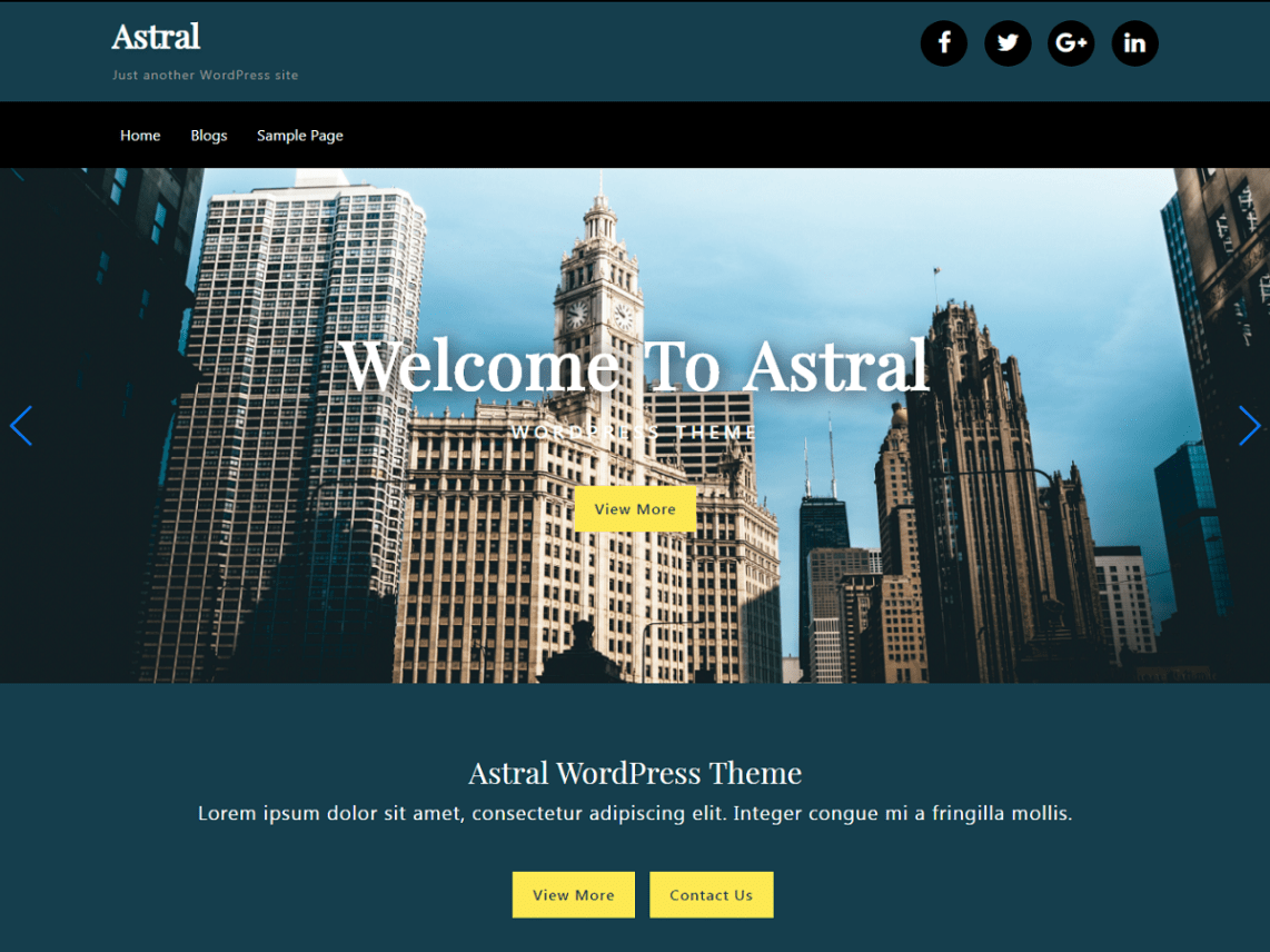 WordPress Theme Astral