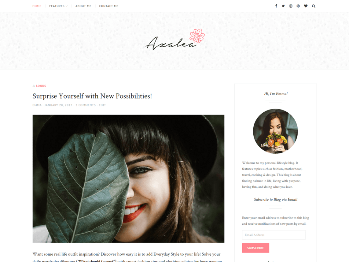 WordPress Theme Azalea