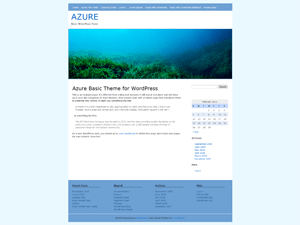 WordPress Theme Azure Basic
