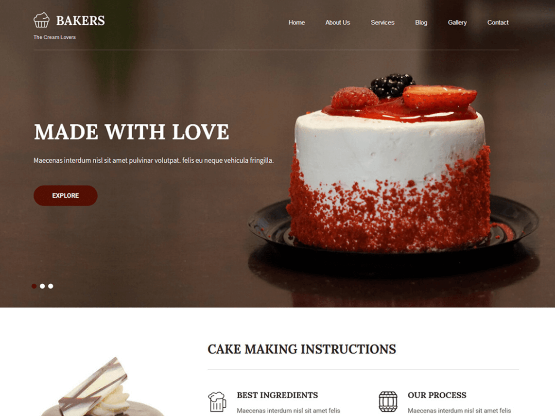 WordPress Theme Bakers Lite