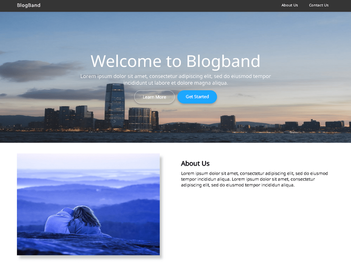 WordPress theme blogband