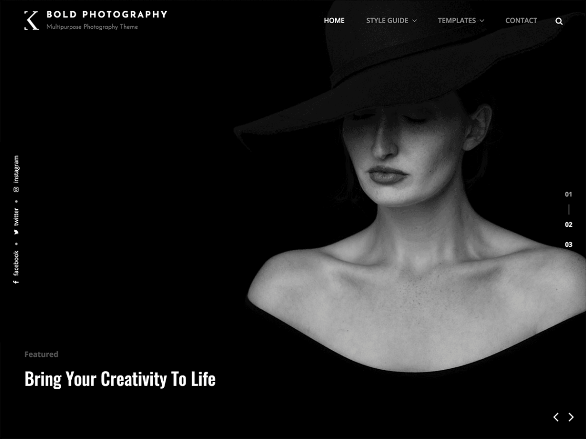 WordPress Theme Bold Photography