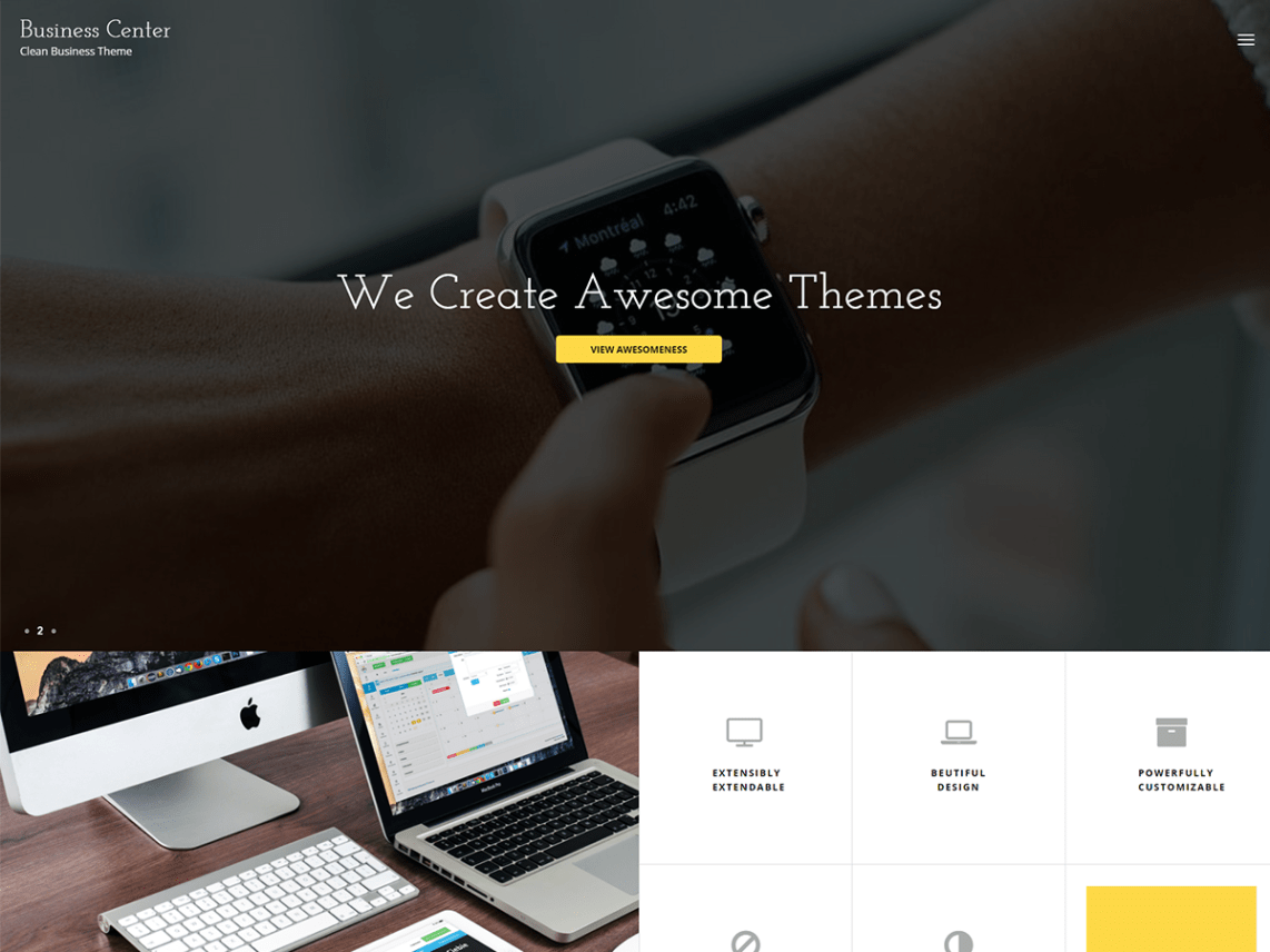 WordPress Theme Business Center