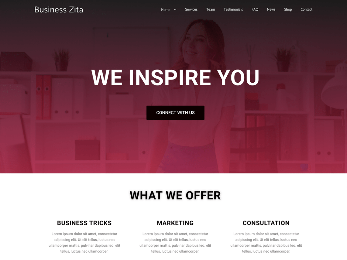 WordPress Theme Business Zita