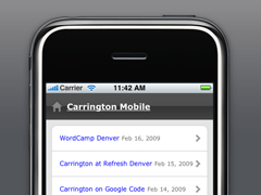WordPress Theme Carrington Mobile