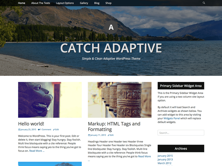 WordPress Theme Catch Adaptive