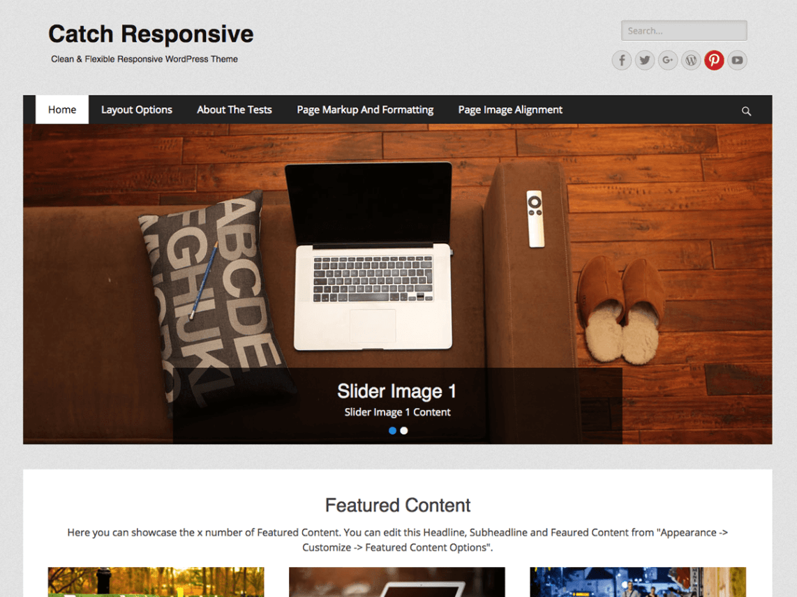 WordPress Theme Catch Responsive