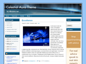 WordPress Theme Celestial Aura