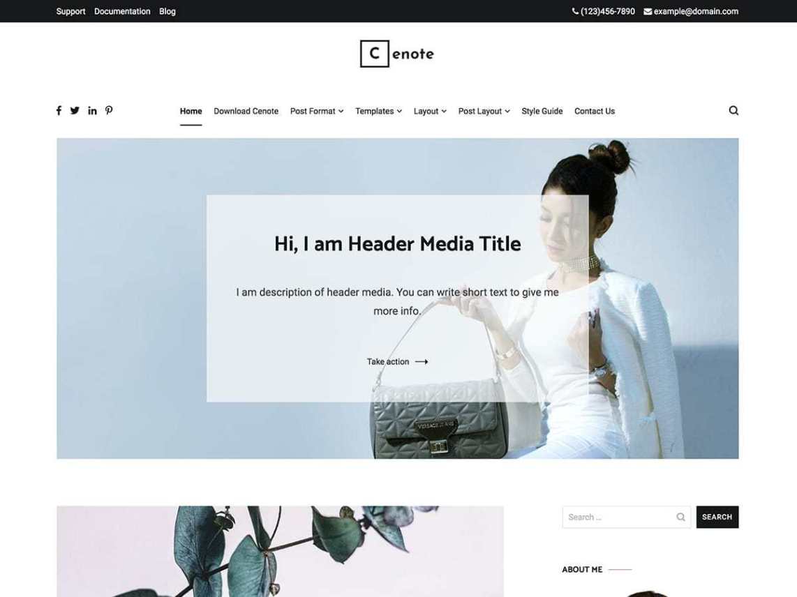 WordPress Theme Cenote