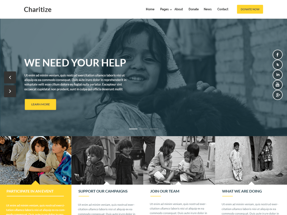 WordPress Theme Charitize