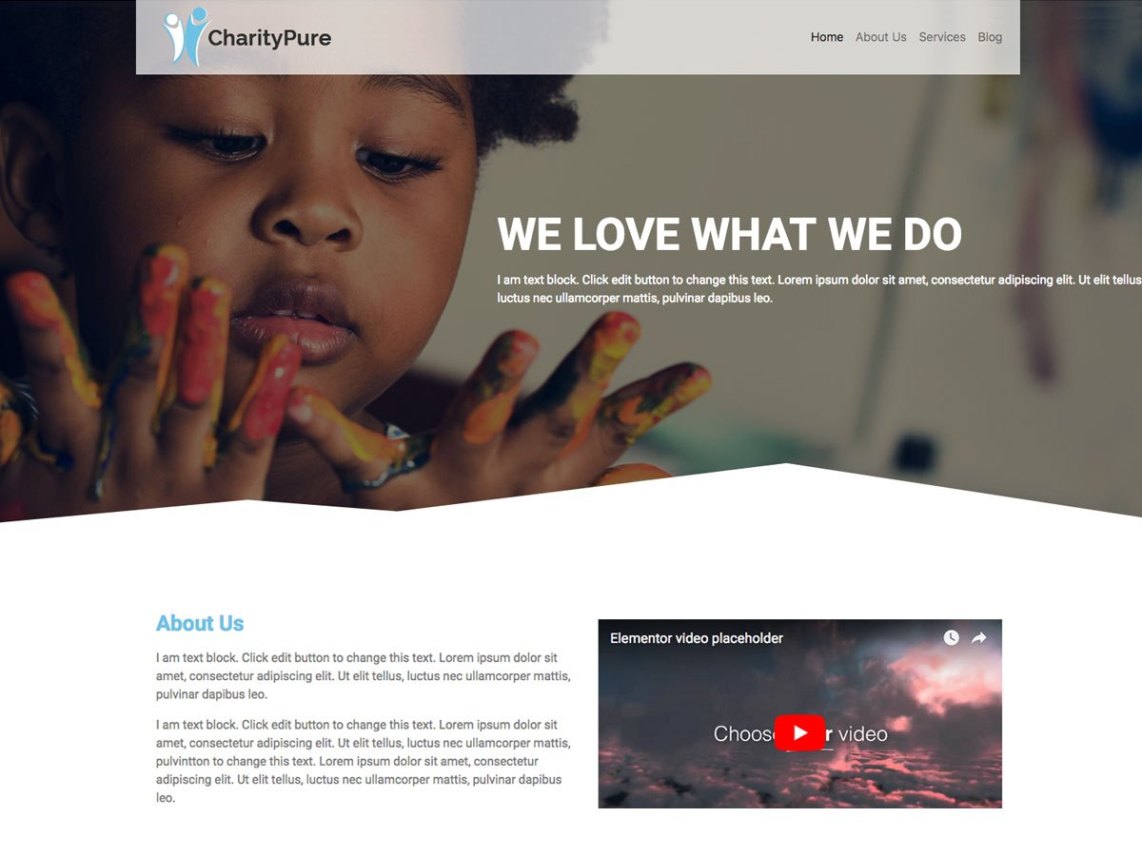 WordPress Theme CharityPure