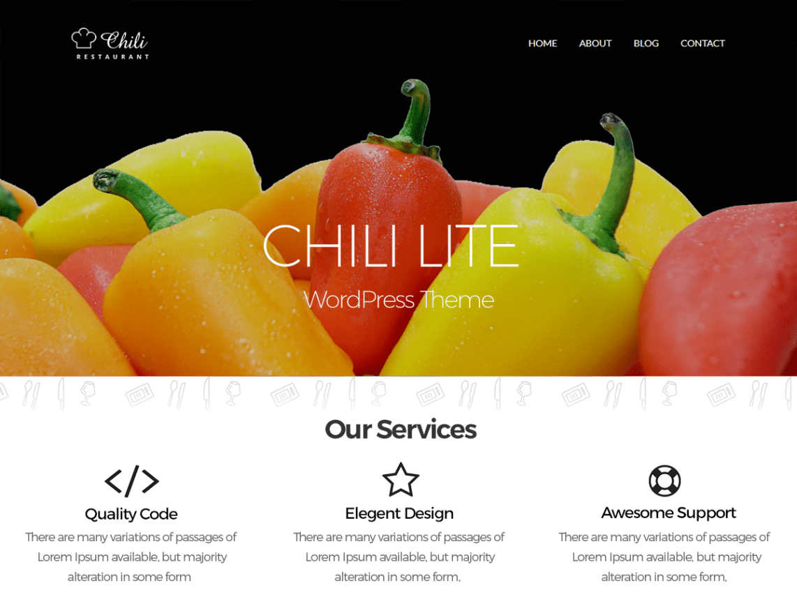 WordPress Theme Chili Lite