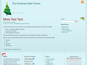 WordPress Theme Christmas Waltz