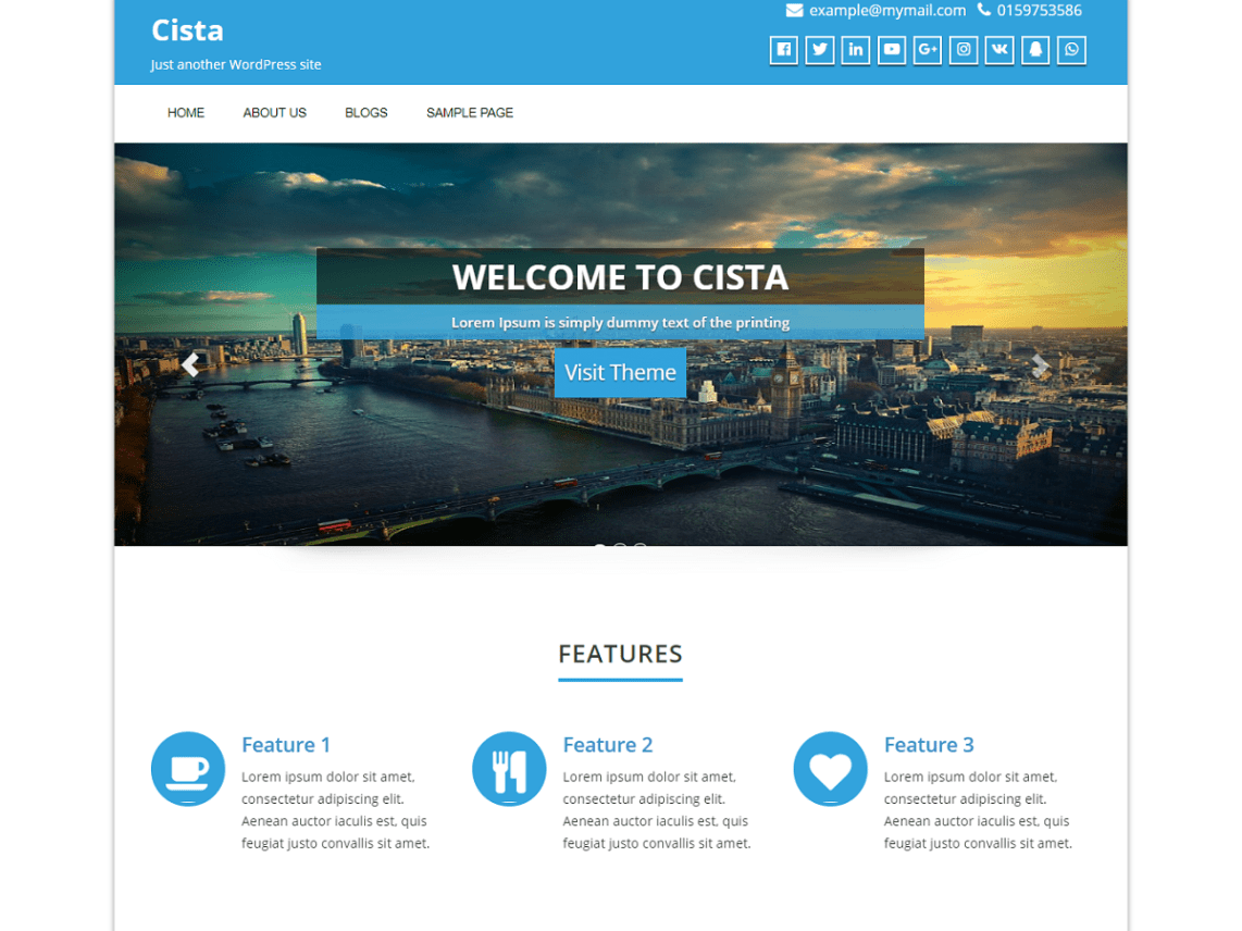 WordPress Theme cista