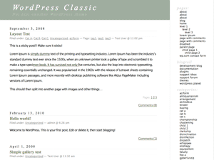 WordPress Theme Classic