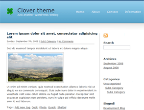 WordPress Theme Clover