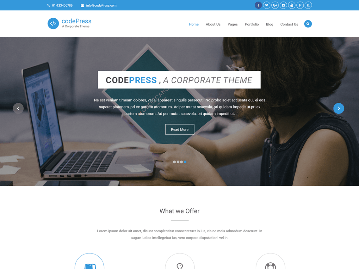 WordPress Theme codepress corporate