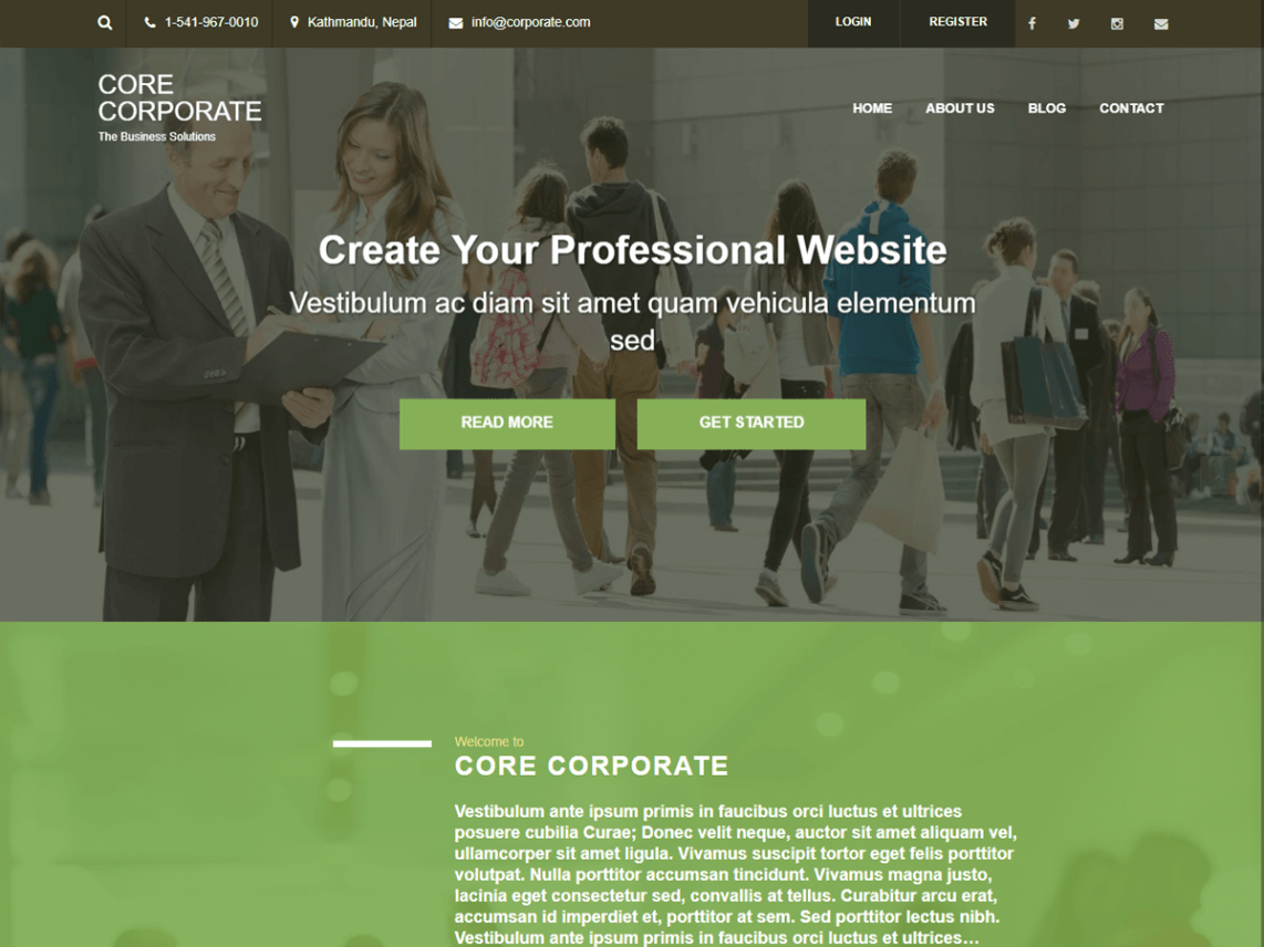 WordPress Theme Core Corporate
