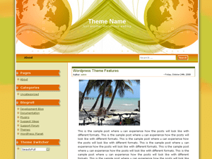 WordPress Theme Corporate Globe