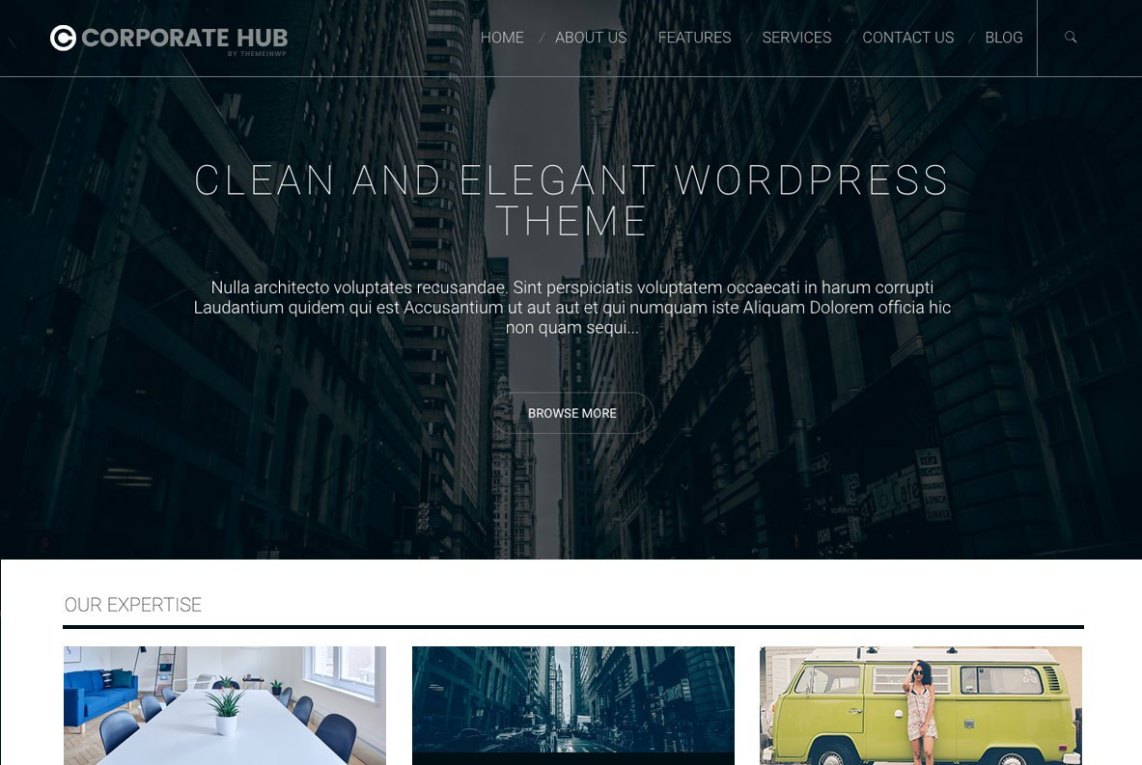 WordPress Theme Corporate Hub