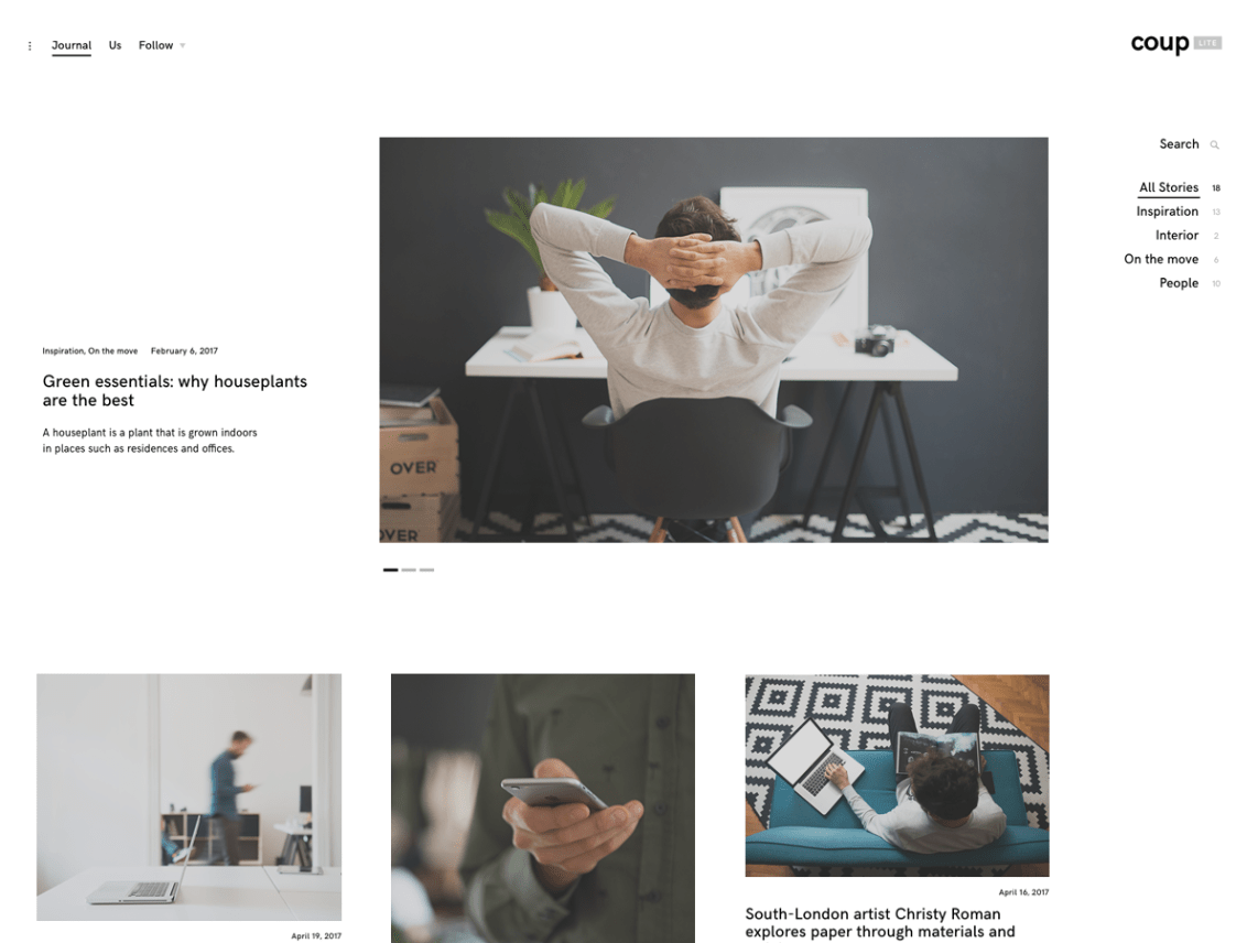 WordPress Theme coup Lite
