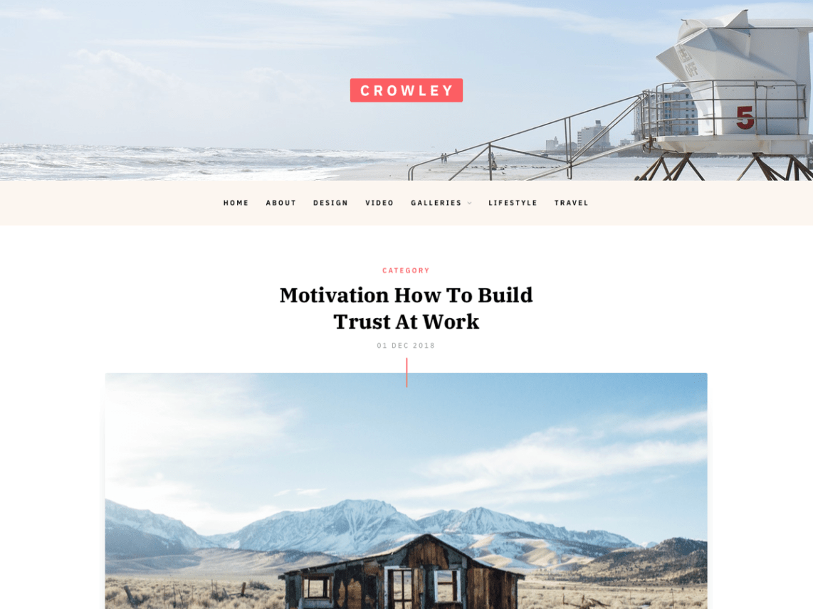 WordPress Theme Crowley