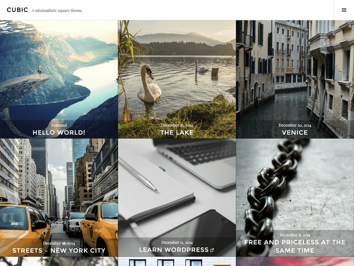 WordPress Theme Cubic