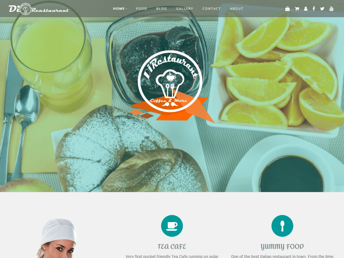 WordPress Theme Di Restaurant