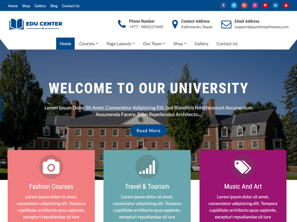 WordPress Theme Education Xpert