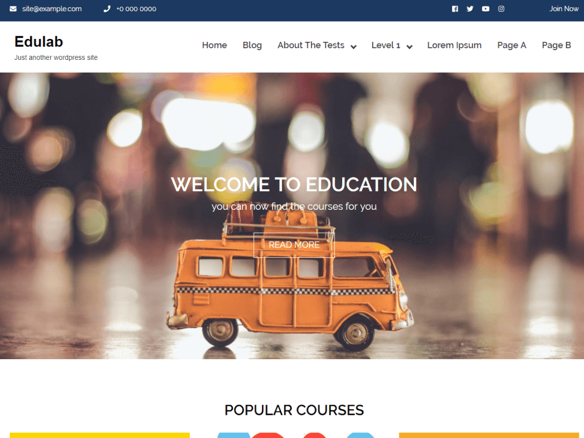 WordPress Theme Edulab