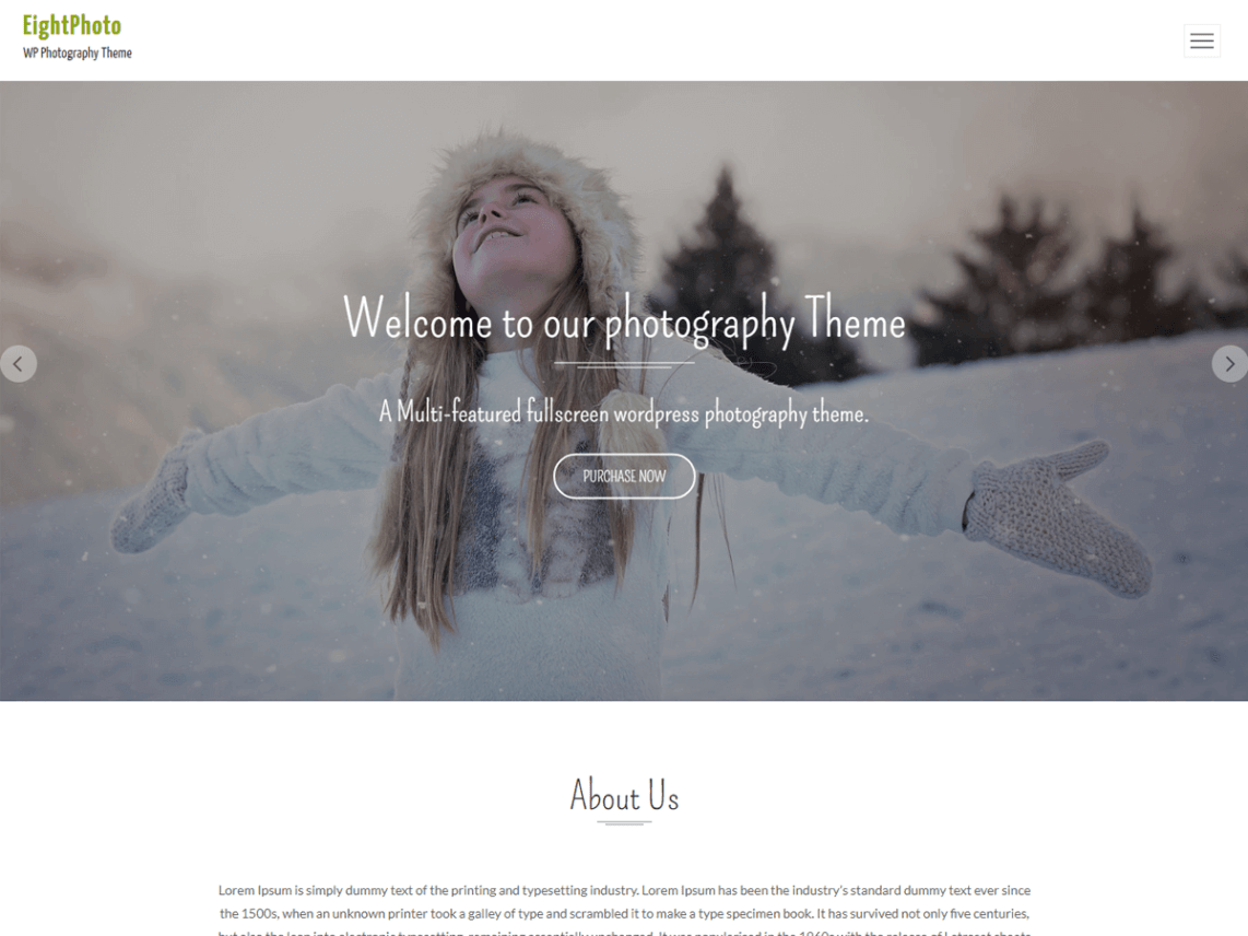 WordPress Theme EightPhoto