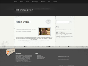 WordPress Theme Elegant Grunge