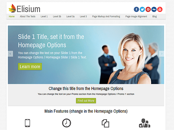 WordPress Theme Elisium